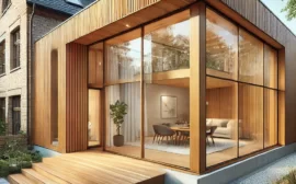 extension de maison en bois modernev